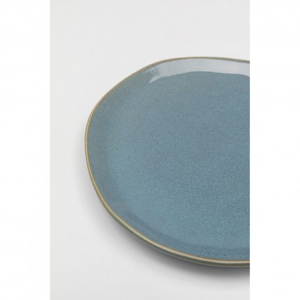 Assiettes Organic 20cm bleues set de 4 Kare Design