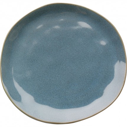 Assiettes Organic 20cm bleues set de 4 Kare Design
