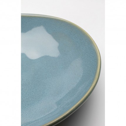 Assiettes creuses Organic 22cm bleues set de 4 Kare Design