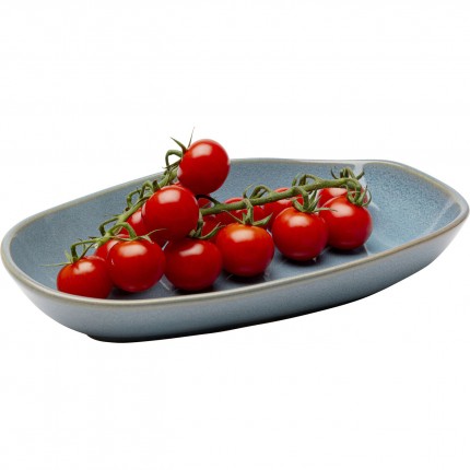 Assiettes Organic 25cm bleues set de 4 Kare Design