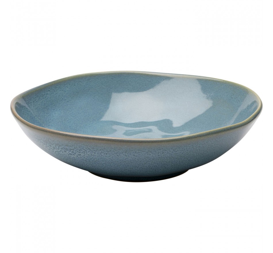 Assiettes creuses Organic 22cm bleues set de 4 Kare Design Assiettes creuses Organic 22cm bleues set de 4 Kare Design