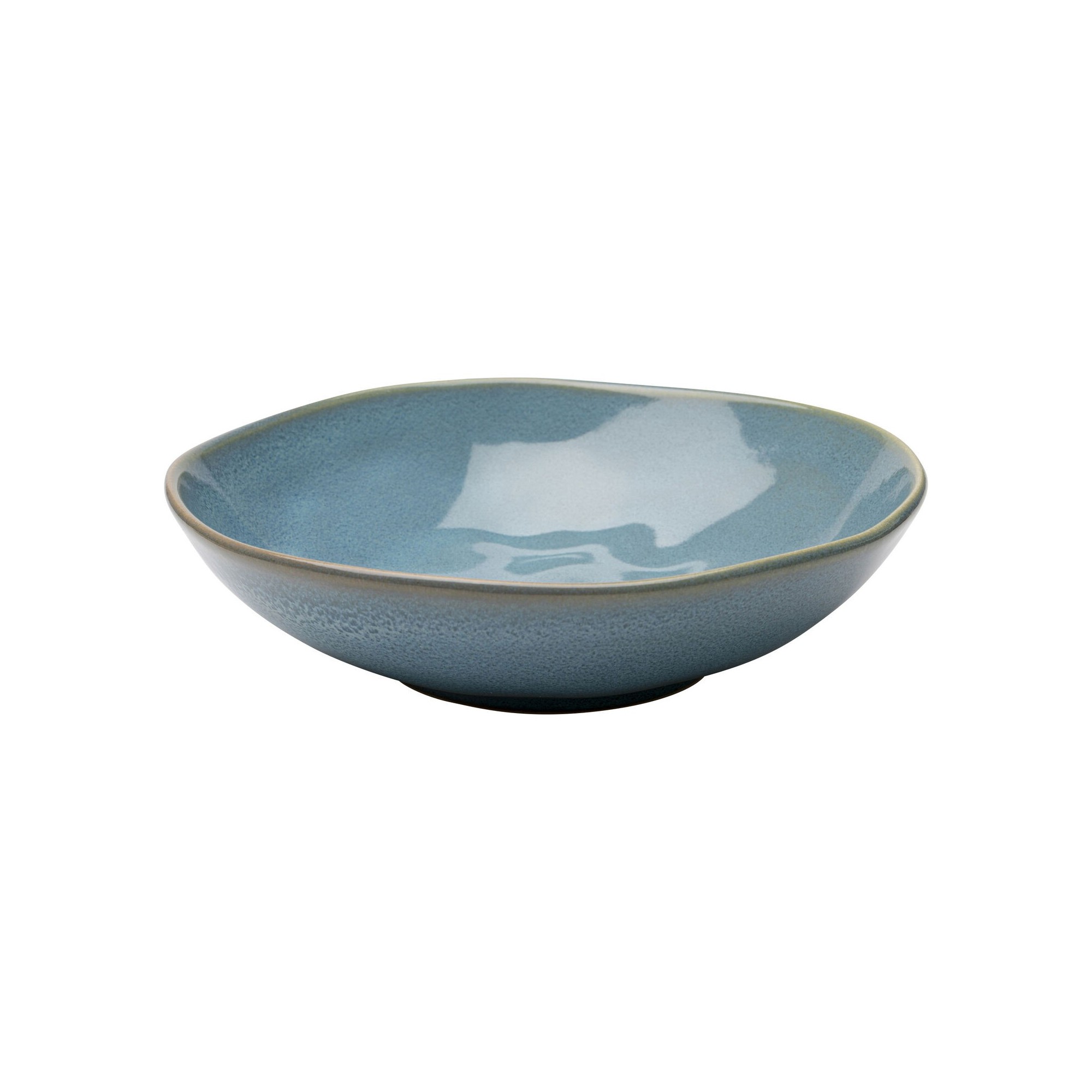 Assiettes creuses Organic 22cm bleues set de 4 Kare Design
