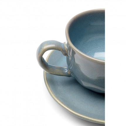 Tasses à café Organic bleues set de 4 Kare Design