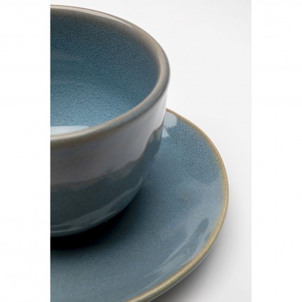 Tasses à café Organic bleues set de 4 Kare Design