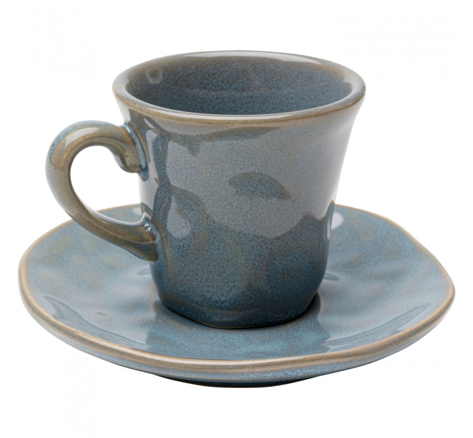Tasses à espresso Organic bleues set de 4 Kare Design Tasses à espresso Organic bleues set de 4 Kare Design