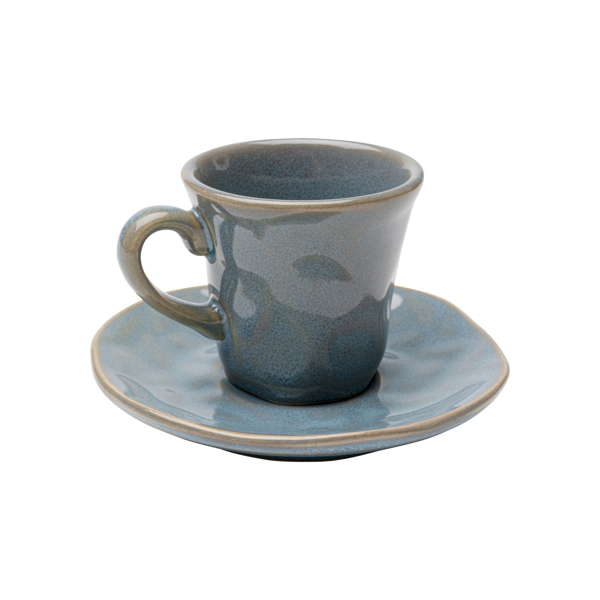 Tasses à espresso Organic bleues set de 4 Kare Design