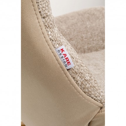 Fauteuil à bascule Romeo beige Kare Design
