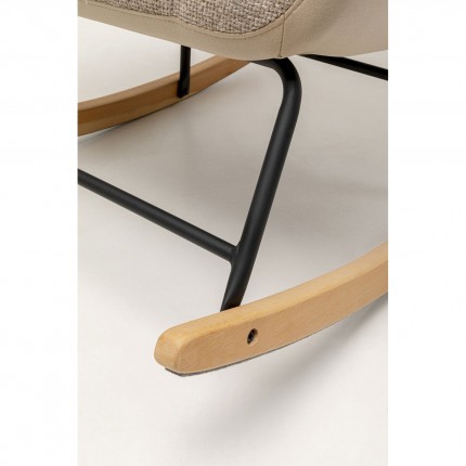 Fauteuil à bascule Romeo beige Kare Design