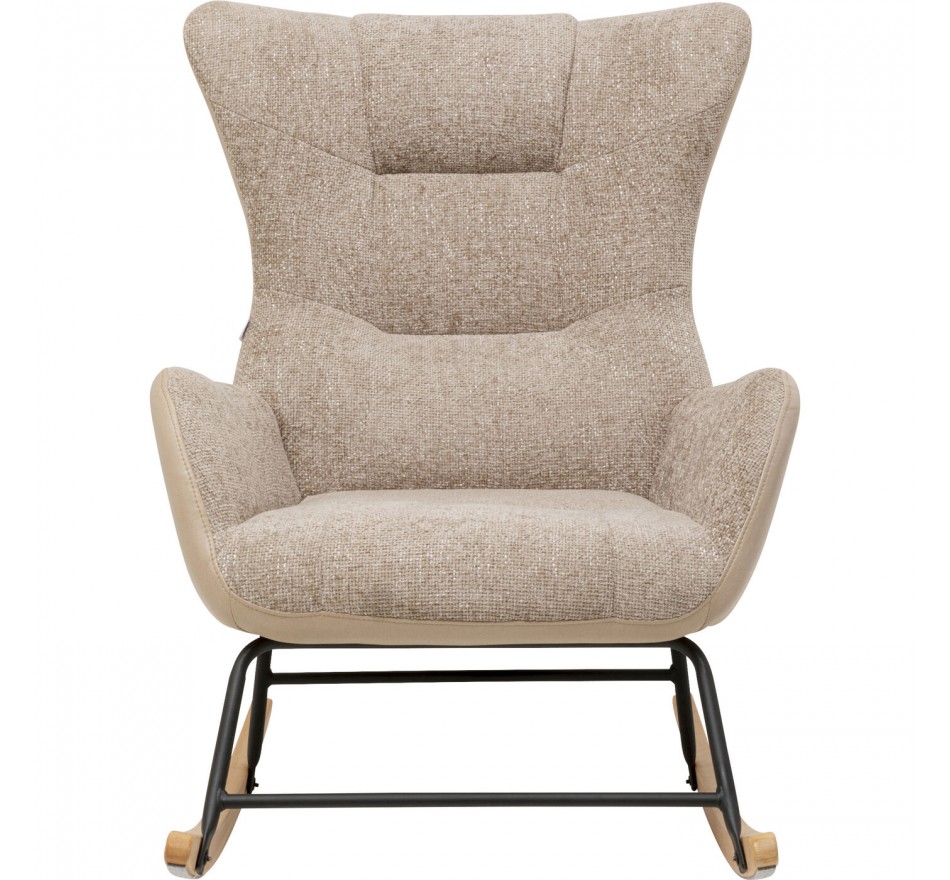 Fauteuil à bascule Romeo beige Kare Design Fauteuil à bascule Romeo beige Kare Design