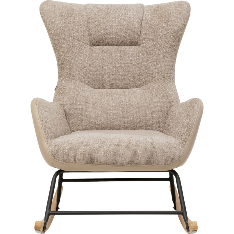 Fauteuil à bascule beige - Romeo - Kare Design