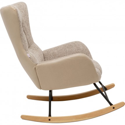 Fauteuil à bascule Romeo beige Kare Design