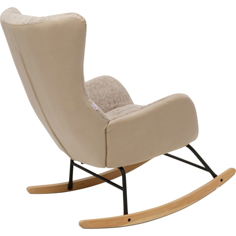 Fauteuil à bascule beige - Romeo - Kare Design