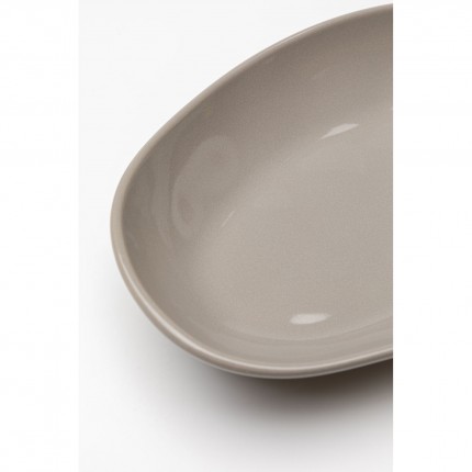 Assiettes Organic 25cm taupe set de 4 Kare Design