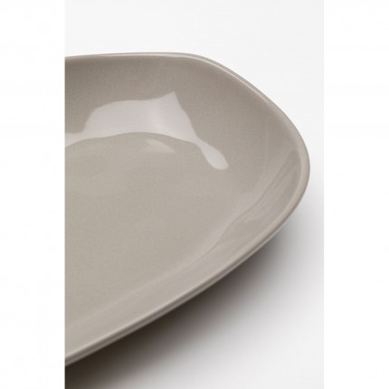 Assiettes Organic 25cm taupe set de 4 Kare Design