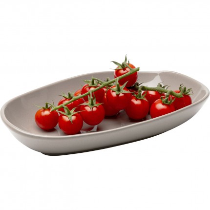 Assiettes Organic 25cm taupe set de 4 Kare Design