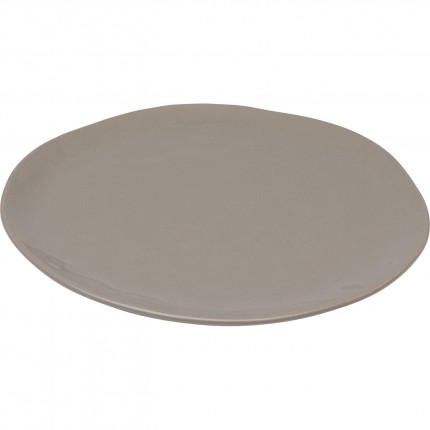 Plate Organic Ø26cm taupe (6/set) Kare Design