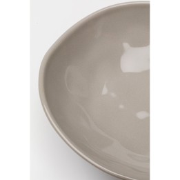 Assiettes creuses en faïence taupe - Organic - Kare Design