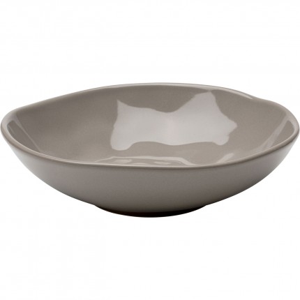 Assiettes creuses Organic 22cm taupe set de 4 Kare Design