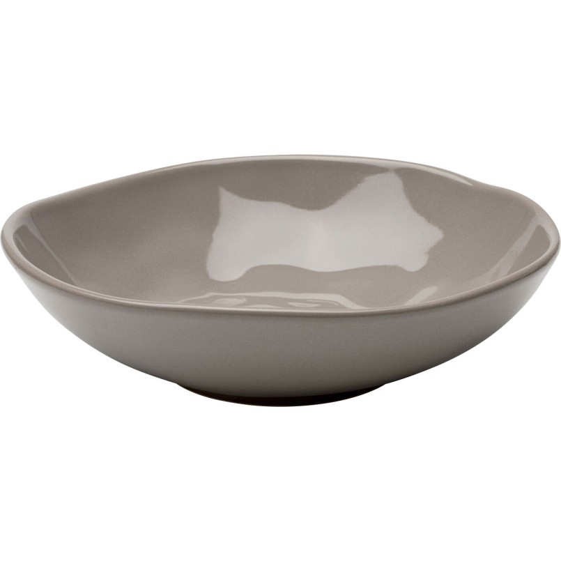 Assiettes creuses en faïence taupe - Organic - Kare Design