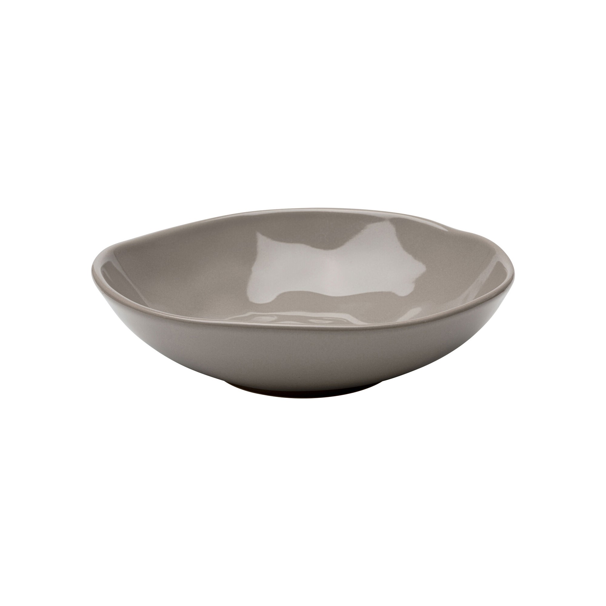 Assiettes creuses Organic 22cm taupe set de 4 Kare Design