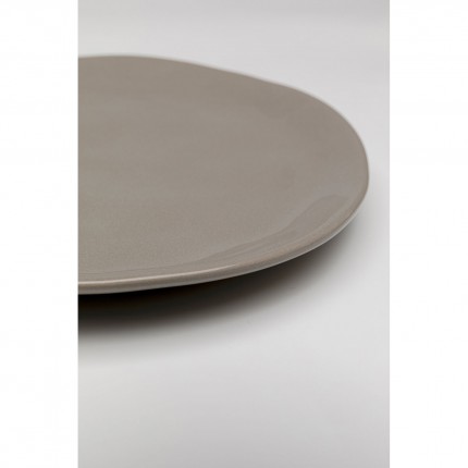 Plate Organic Ø20cm taupe (6/Set) Kare Design
