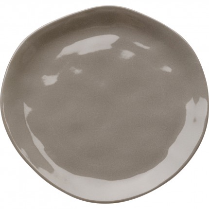 Assiettes Organic 20cm taupe set de 4 Kare Design
