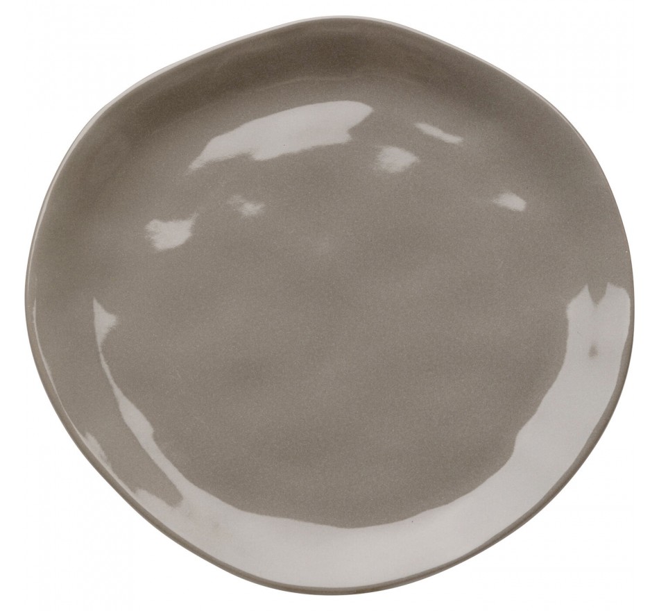Assiettes Organic 20cm taupe set de 4 Kare Design Assiettes Organic 20cm taupe set de 4 Kare Design