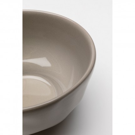 Bols Organic 15cm taupe set de 4 Kare Design