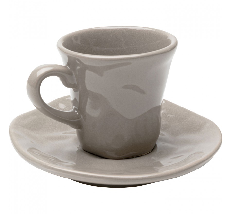 Tasses à espresso Organic taupe set de 6 Kare Design Tasses à espresso Organic taupe set de 6 Kare Design
