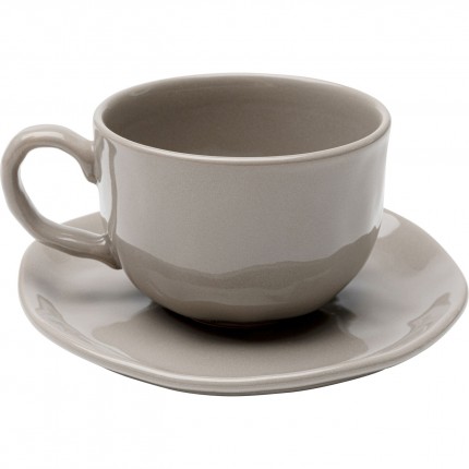 Tasses à café Organic taupe set de 4 Kare Design