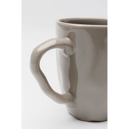 Mugs en faïence taupe - Organic - Kare Design