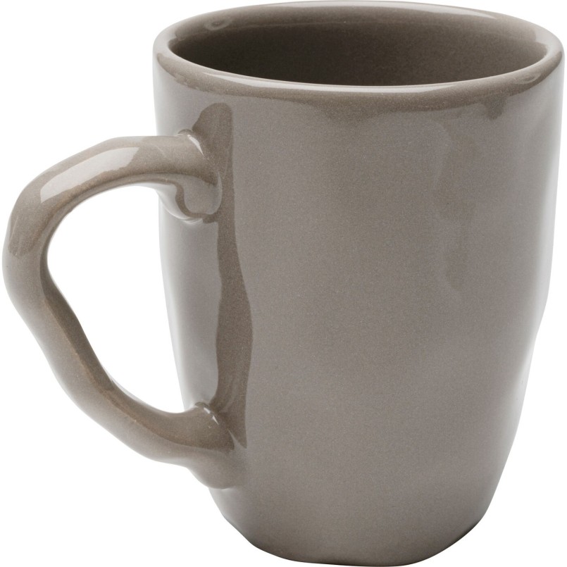 Mugs en faïence taupe - Organic - Kare Design