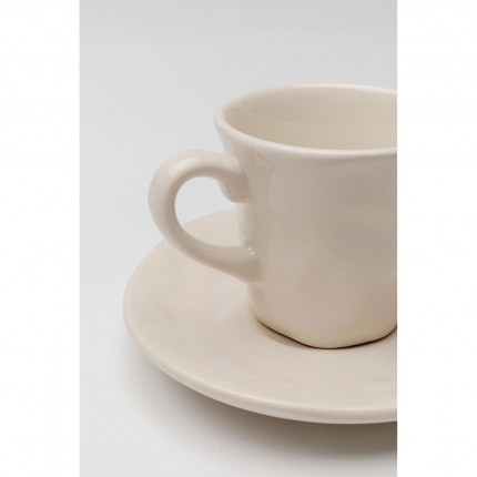 Tasses à espresso Organic crème set de 6 Kare Design