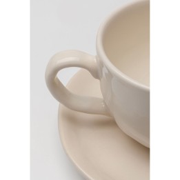 Tasses à café en faïence crème - Organic - Kare Design