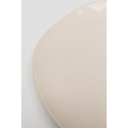 Assiettes plates en faïence crème - Organic - Kare Design
