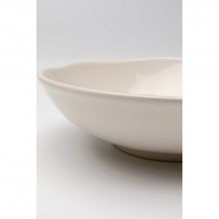 Assiettes creuses Organic 22cm crème set de 4 Kare Design