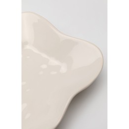 Plat en grès crème - Organic - Kare Design