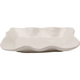Serving Plate Organic cream Kare Design