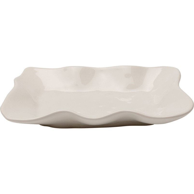 Plat en grès crème - Organic - Kare Design
