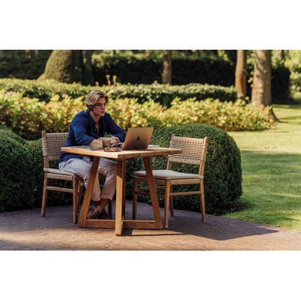 Table de jardin Ella carrée 80x80cm Gescova