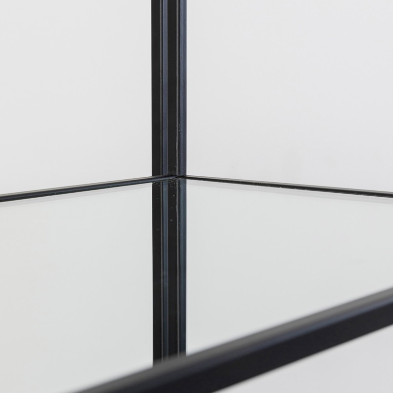 Etagère noire en acier et verre - Corinne - Kare Design
