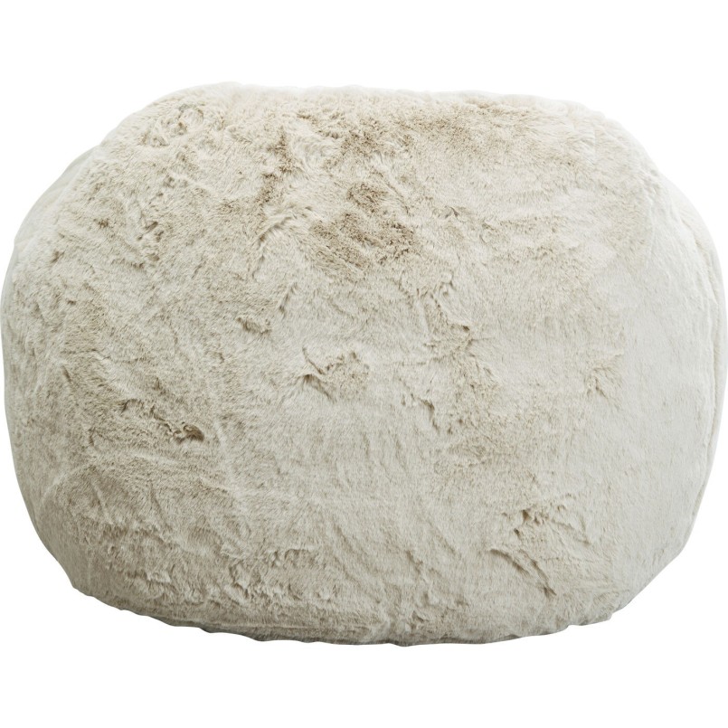 Fauteuil crème en fausse fourrure - Mika - Kare Design