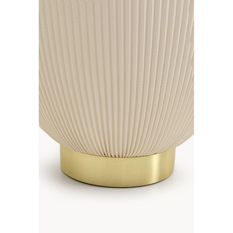 Table d'appoint en céramique et simili beige - Endless - Kare Design