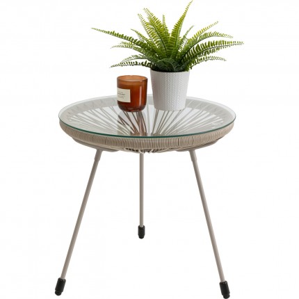 Table d'appoint Acapulco Mono beige Kare Design