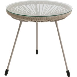 Table d'appoint beige - Acapulco Mono - Kare Design