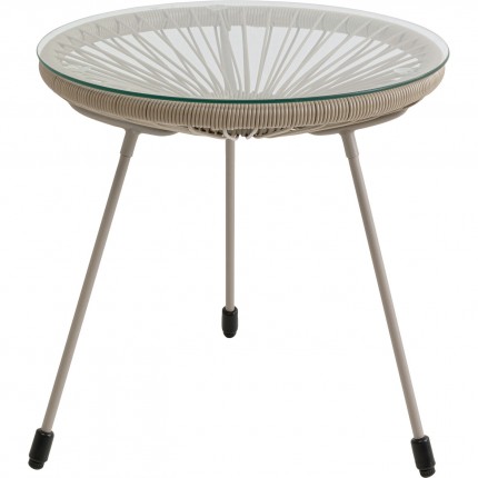 Table d'appoint Acapulco Mono beige Kare Design