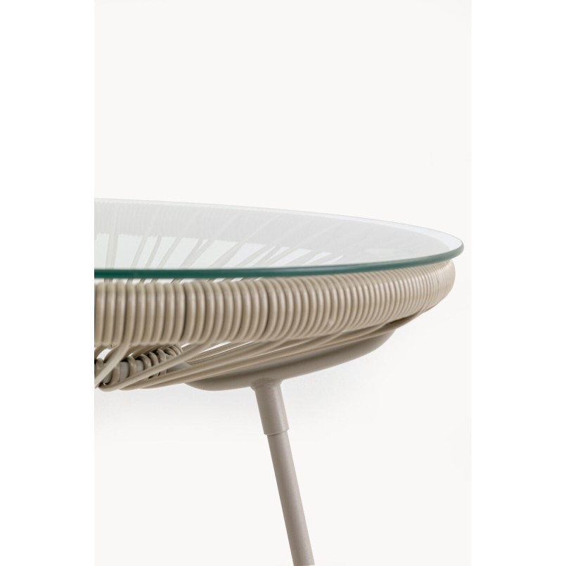 Table d'appoint beige - Acapulco Mono - Kare Design