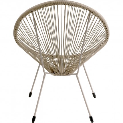 Fauteuil de jardin Acapulco Mono beige Kare Design