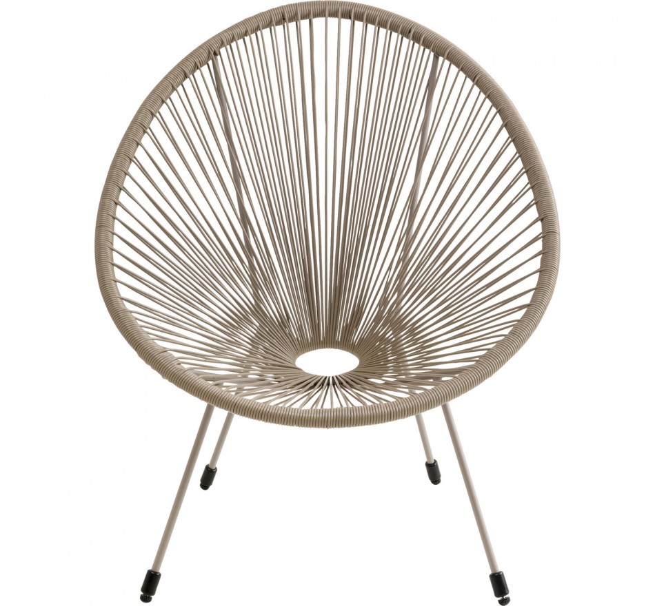 Fauteuil de jardin Acapulco Mono beige Kare Design Fauteuil de jardin Acapulco Mono beige Kare Design