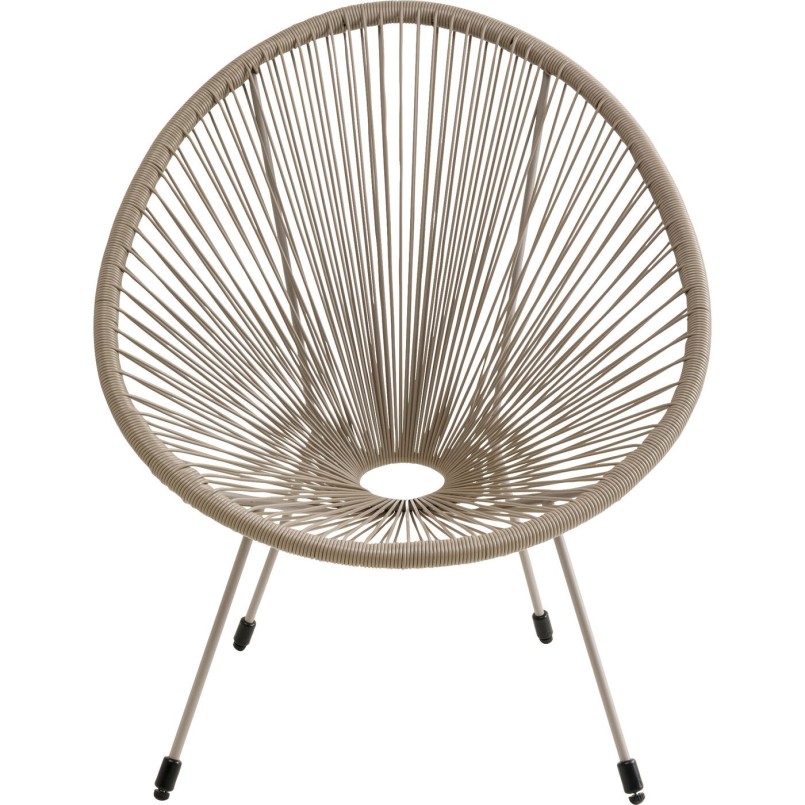 Fauteuil de jardin beige - Acapulco Mono - Kare Design